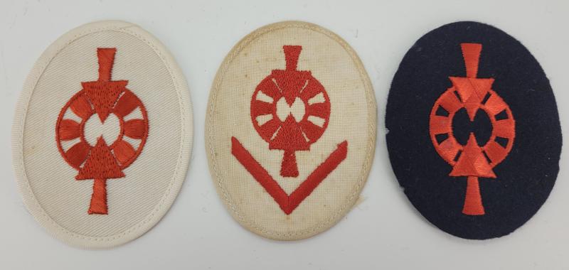 Kriegsmarine specialty trade badge set Weapons control foreman