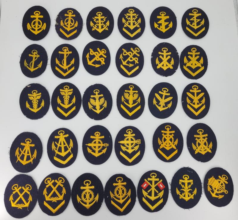 Kriegsmarine Blue career patches set