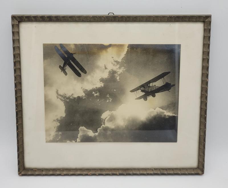 Plane Photo with a frame with dedication