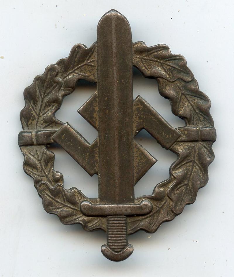 SA Sport Badge in bronze.