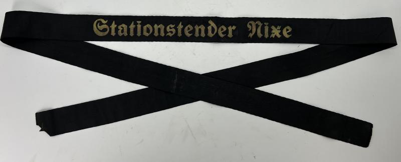 Kriegsmarine Cap talley Stationstender Nixe