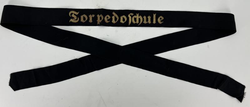 Kriegsmarine Cap talley Torpedoschule