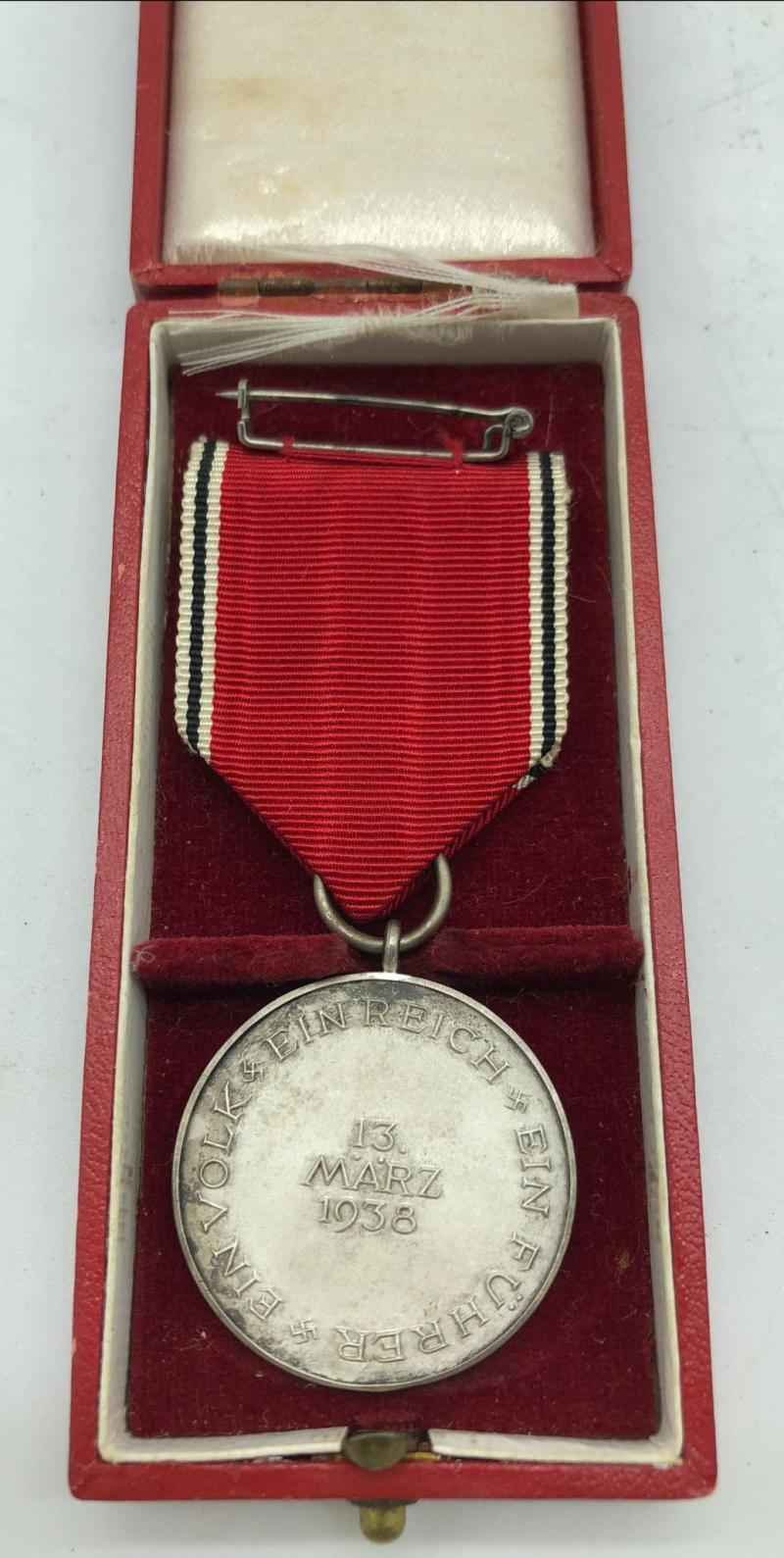 Medaille 13. marz 1938. Anschluss Medaille.
