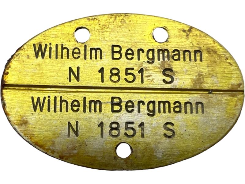 Kriegsmarine Ekm Wilhelm Bergmann u181