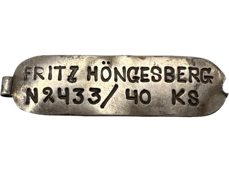 Kriegsmarine Ekm Friz Hongesberg N 2433/40 KS