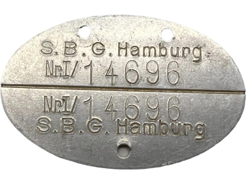 Kriegsmarine Ekm S.B.G. Hamburg nr.I/14696