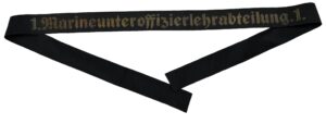 Kriegsmarine Cap tally 1.Marineunteroffizierlehrabteilung 1.