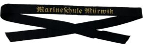 Kriegsmarine Cap tally Marineschule Murwik