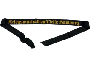 Kriegsmarine Cap talley Kriegsmarinedienststelle Hamburg