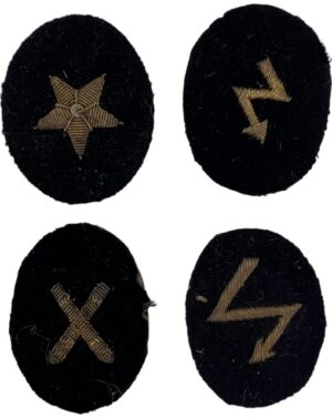 Kriegsmarine officers patches set
