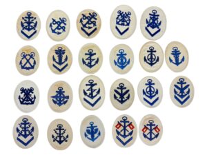 White Kriegsmarine patches Set