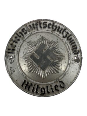 Plaque Reichsluftschutzbund mitglied