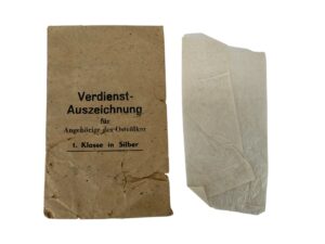 Bag for Ostvolk Medal First class, silver