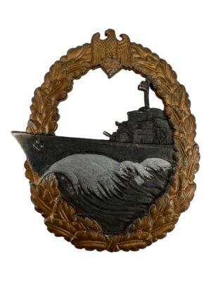 Kriegsmarine destroyer badge by Otto Schickle