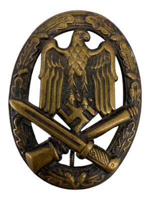 General assault badge hollow Tombak