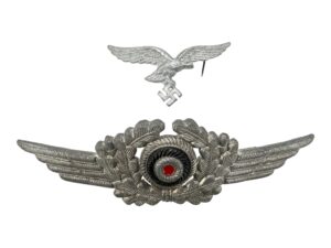 Luftwaffe Visor cap insignia set (2)