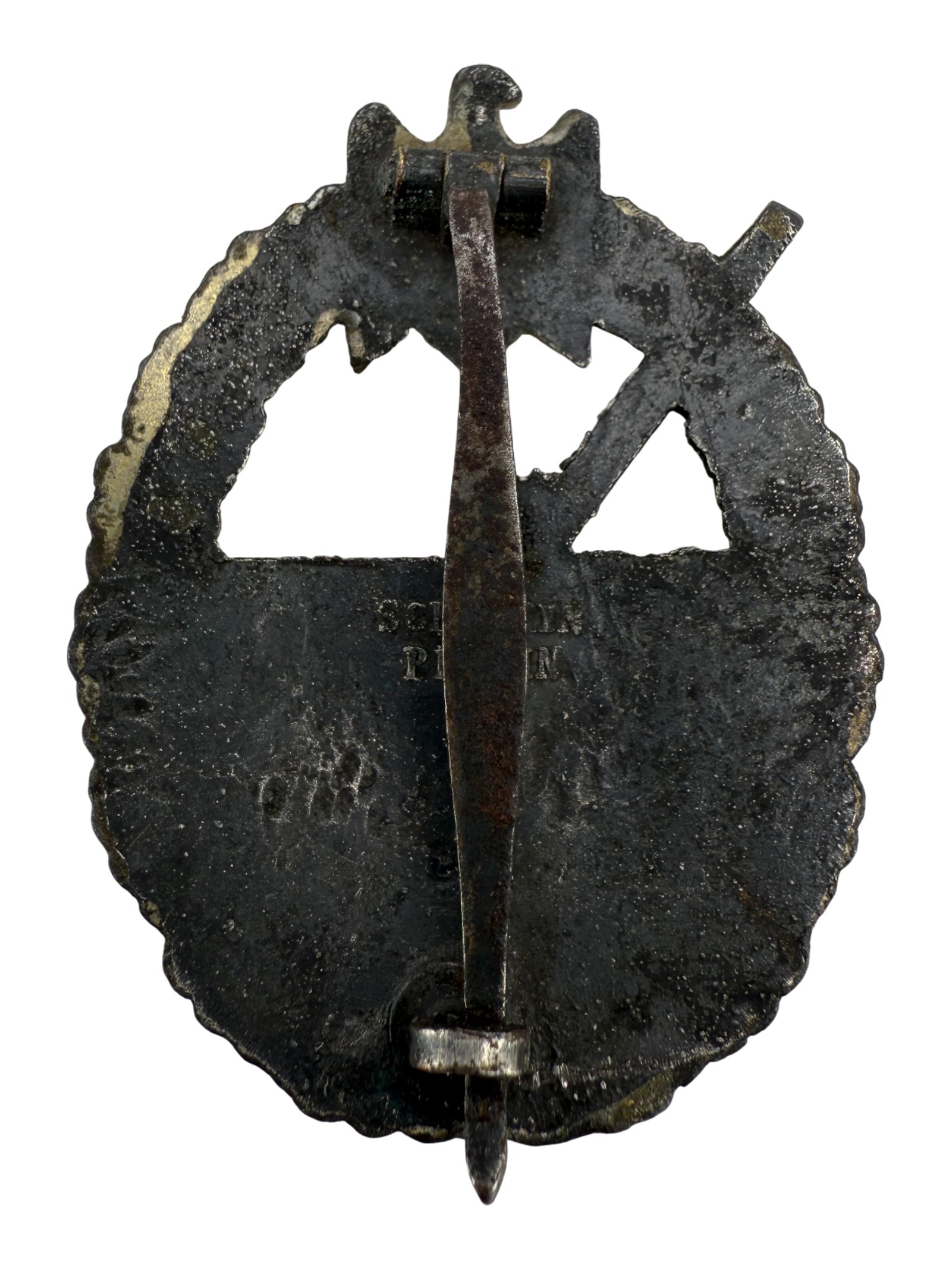 Kriegsmarine coastal artillery badge , Schwerin Berlin - Image 3