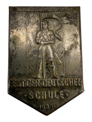 1933 VDA German People's School Festival Badge