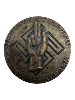 Treueschwur 1934 gau bayr. Ostmark Day badge