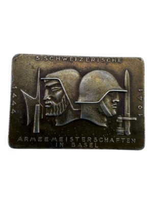 Schweizerische Armee meister schaften in Basel badge 1941