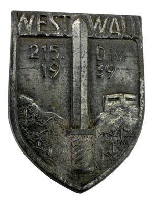 Cap Badge 215th Infantry Division West Wall