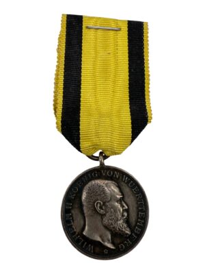 States Wurttemberg Silver Medal "Fur Tapferkeit und Treue" 1891 - 1918
