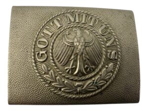 Reichswehr belt buckle Alpacca two pcs construction