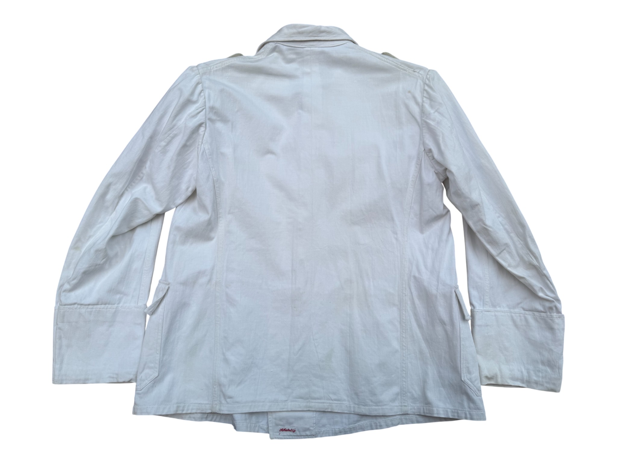 Kriegsmarine White Summer Tunic for Officers named to Uboot commander Robert Schetelig - Image 6
