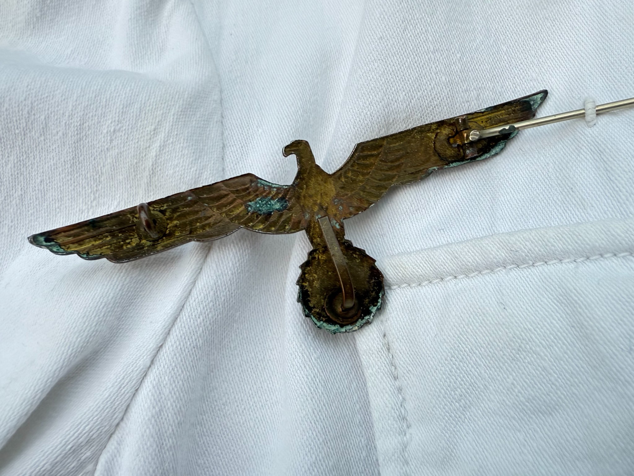 Kriegsmarine White Summer Tunic for Officers named to Uboot commander Robert Schetelig - Image 5