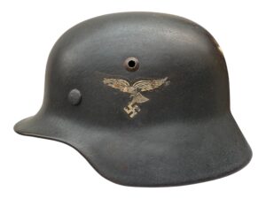 Early m35 DD Luftwaffe helmet.