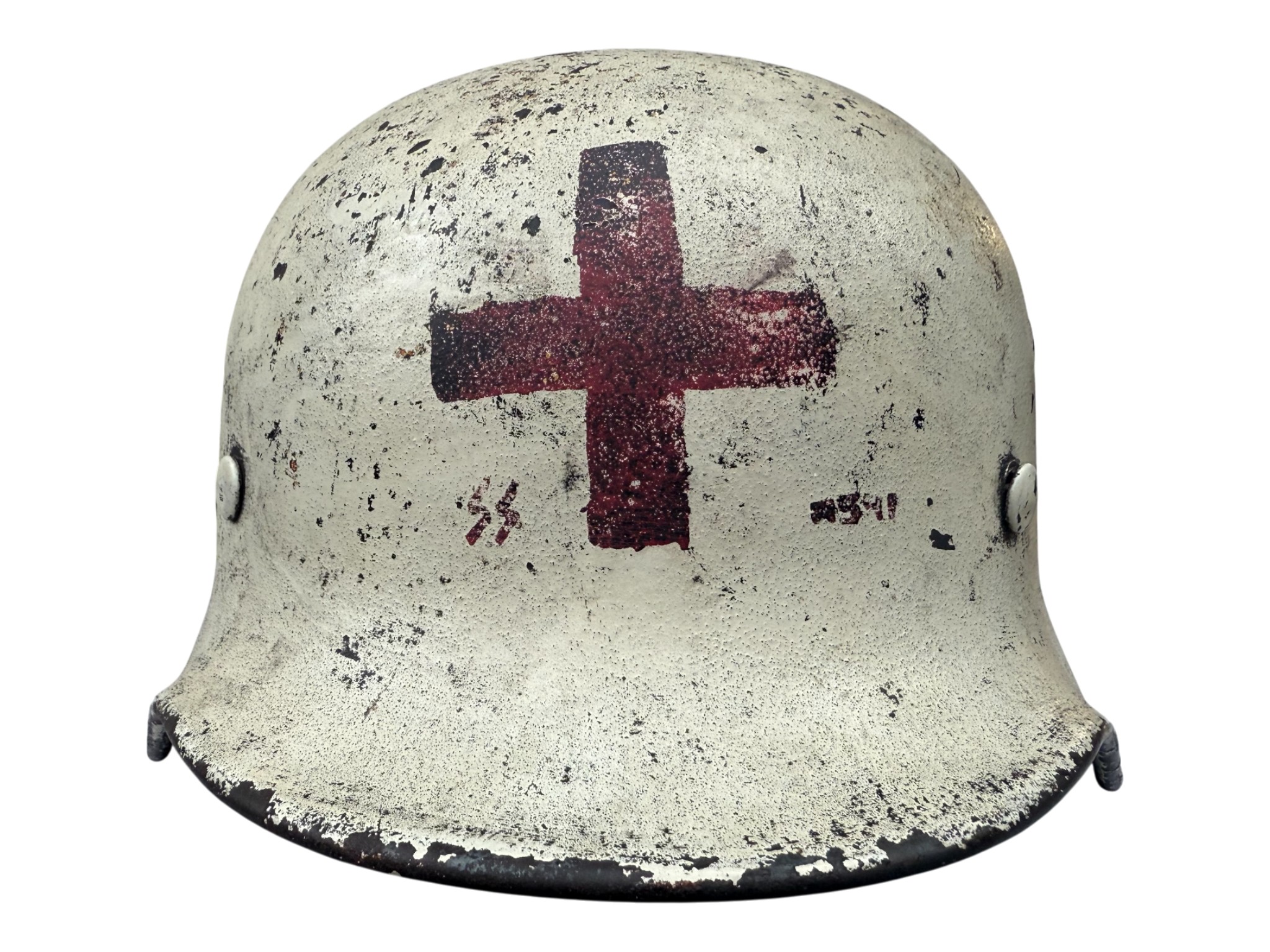 SS M40 white camuflage helmet Medical helmet - Image 2