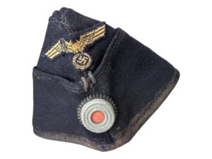 Worn Kriegsmarine blue side cap