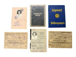 Kriegsmarine  Helpers Marinehelferin Ausweis doc set