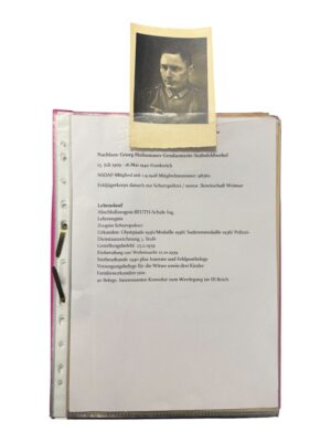 Police man huge documents set