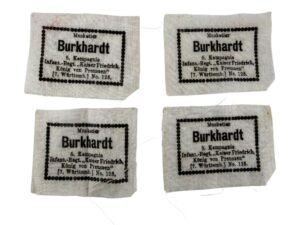 ww1 Name tag with unit