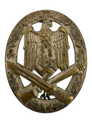 General assault badge by Otto Schickle Tombak