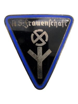 Nat. Soz. Frauenschaft Membership Pin, Blue frame