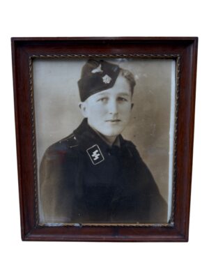 Panzer Waffen SS portrait in frame