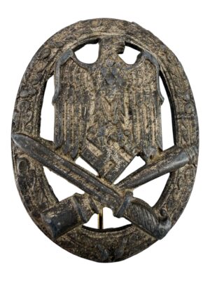 General assault badge in silver - zink